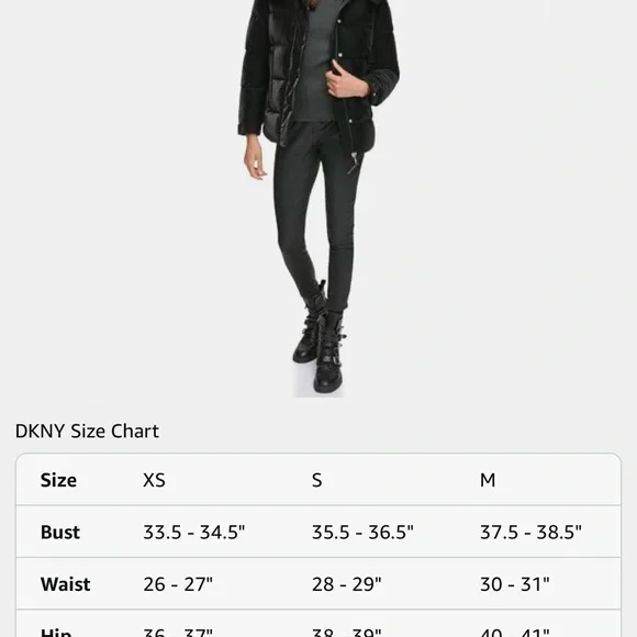 Dkny Women's Black Puffer Jacket - Picture 5 of 7